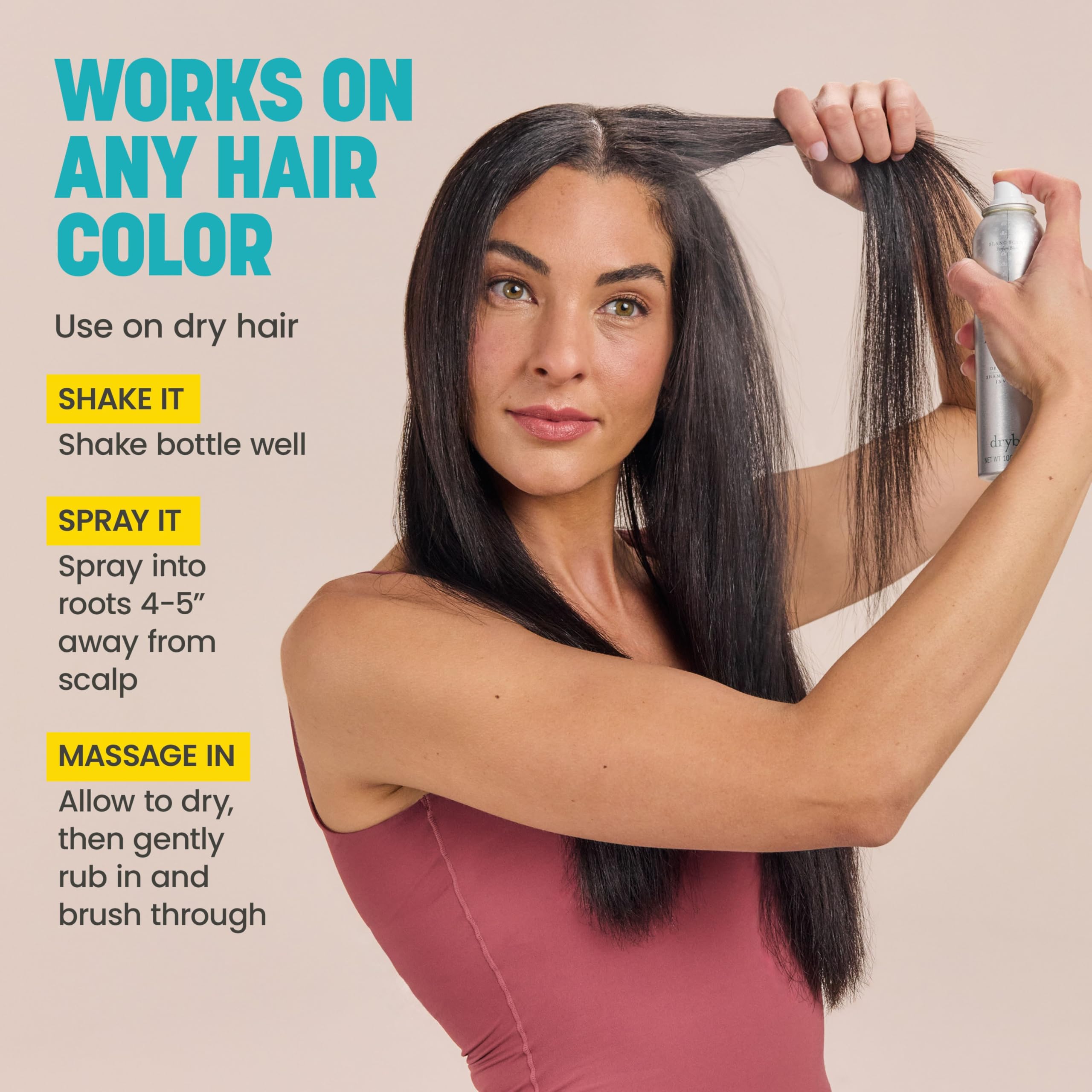 Drybar Detox Clear bottle instructed to shake before use for best results