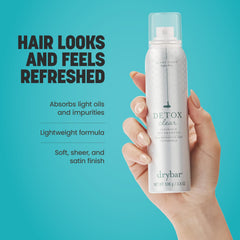 Drybar Detox Clear invisible formula delivering a soft, sheer finish