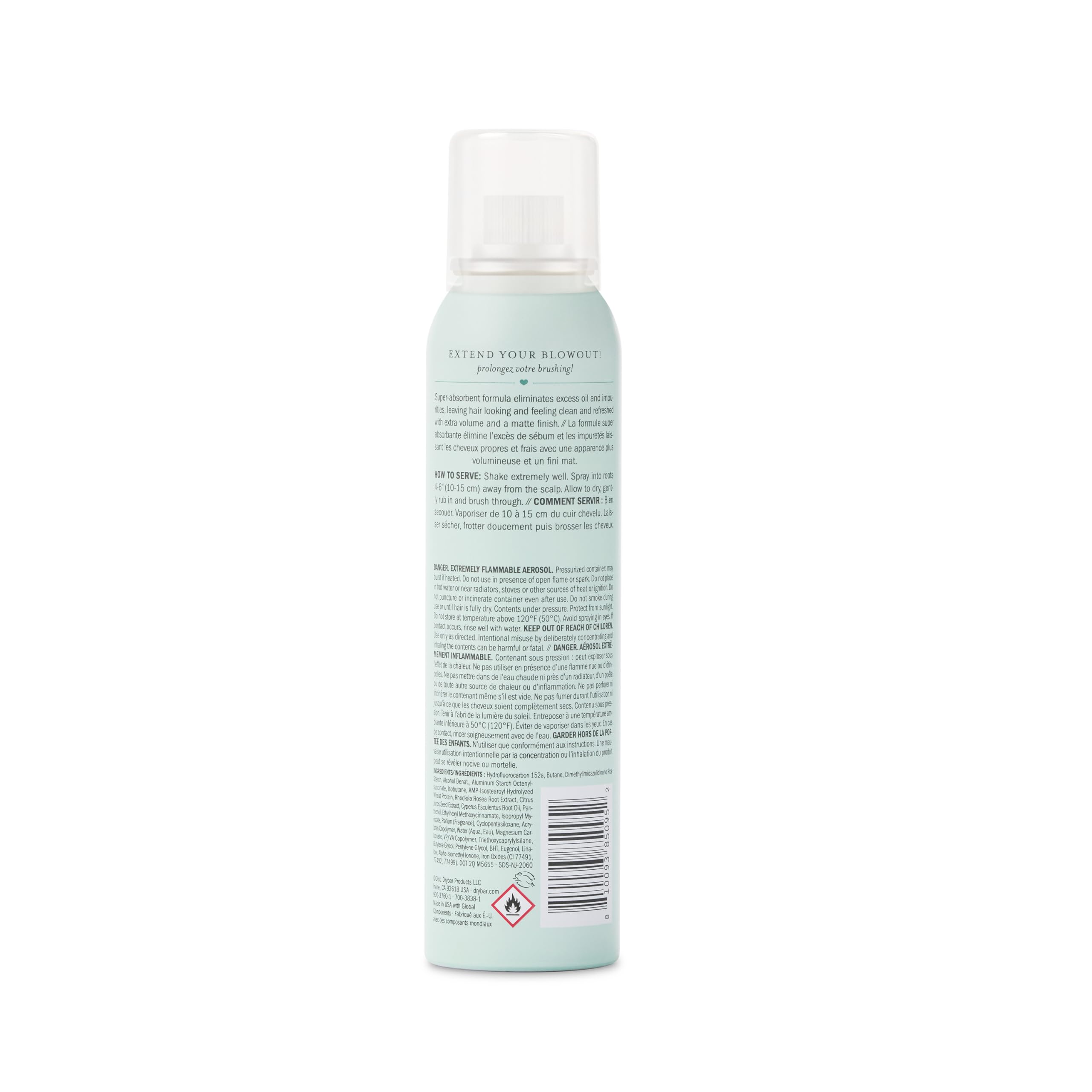 Drybar Detox Dry Shampoo apply to roots from four to five inches away.