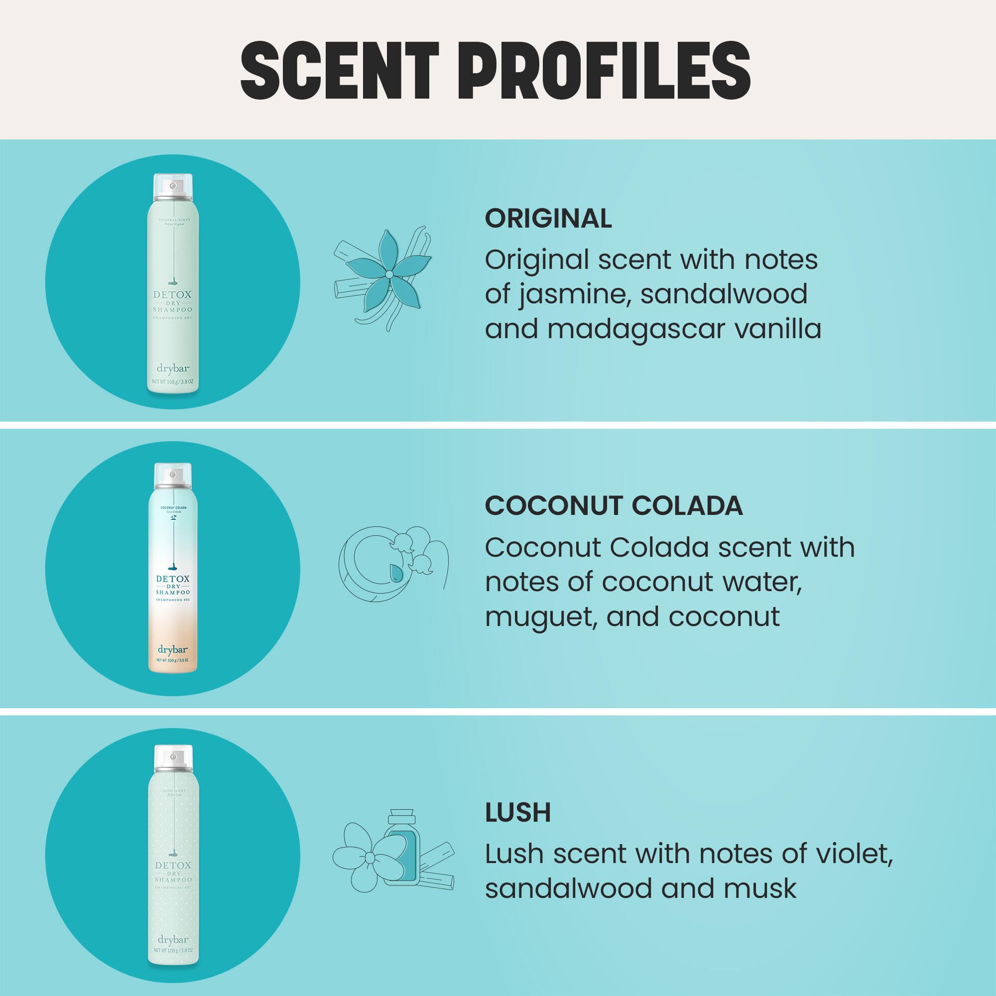 Drybar Detox Dry Shampoo full-size 3.8 oz bottle