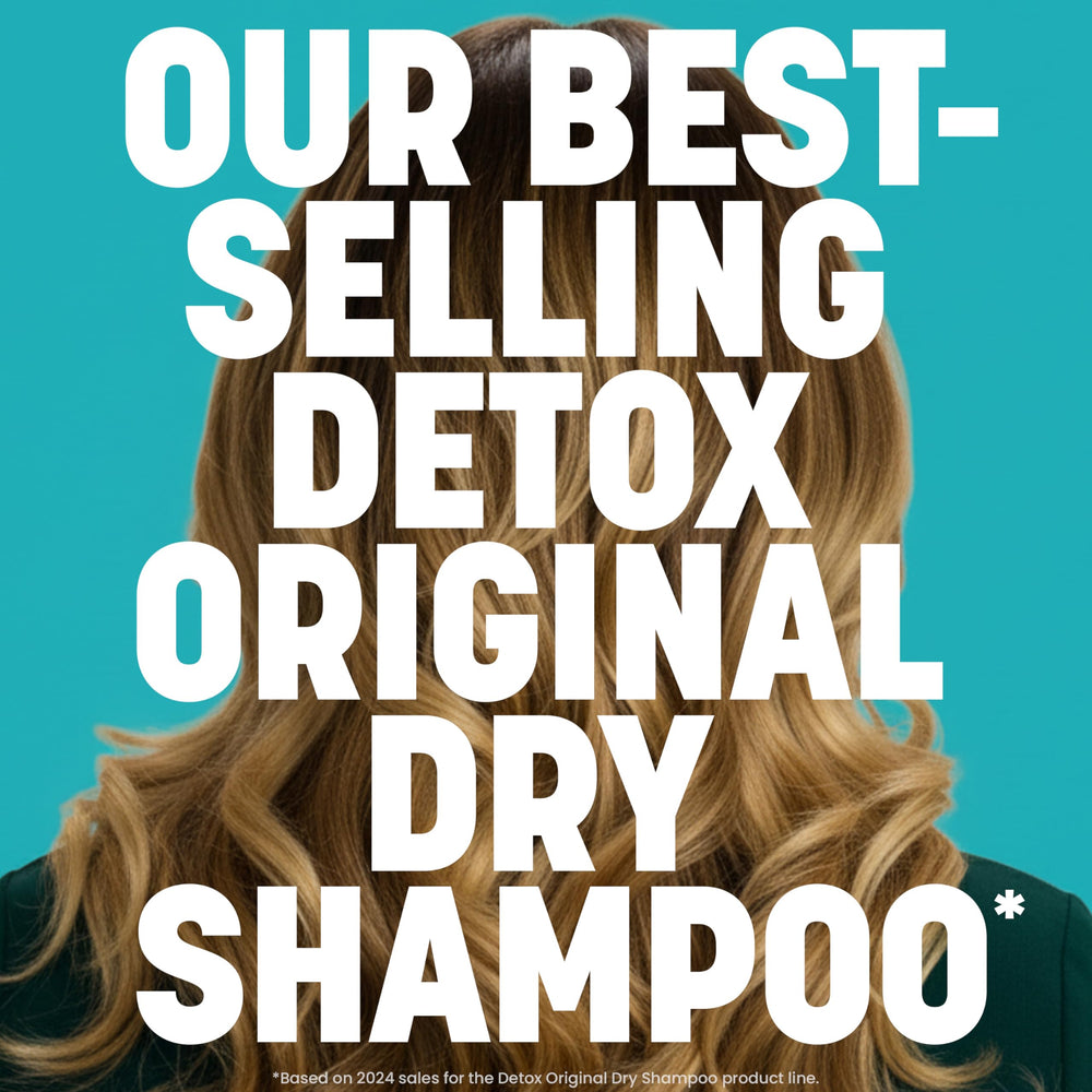 Drybar Detox Dry Shampoo roots lift shot emphasizes lightweight texture and volume.
