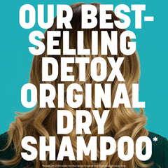 Drybar Detox Dry Shampoo roots lift shot emphasizes lightweight texture and volume.