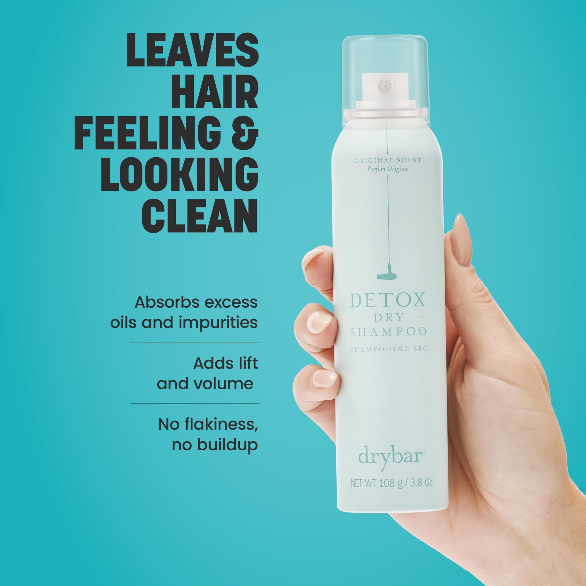 Drybar Detox Dry Shampoo Spray texture boosts for styling between washes