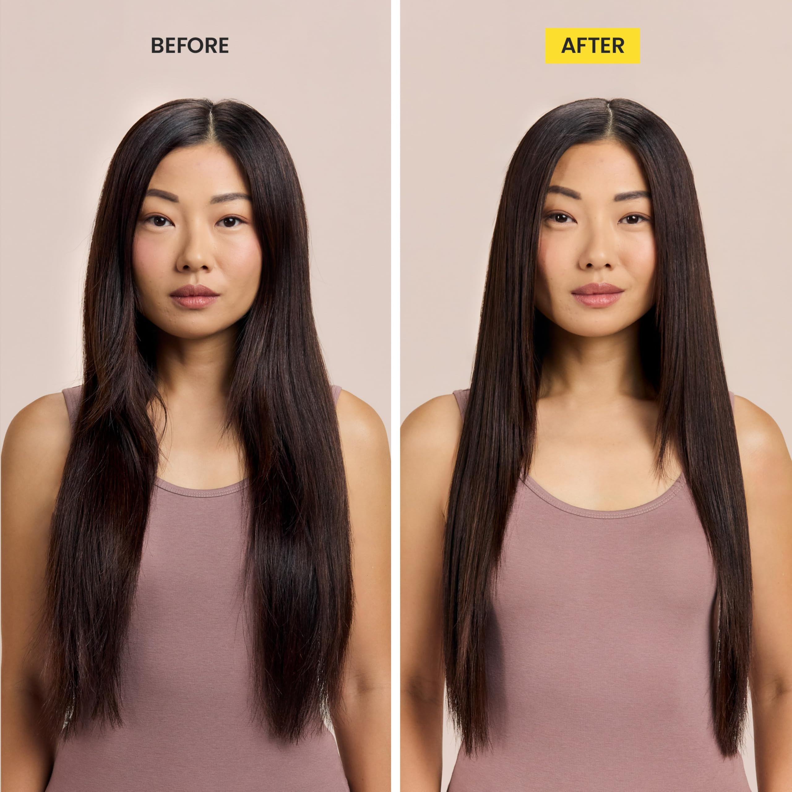 Drybar Liquid Glass being applied to damp hair, providing instant shine and smoother strands.