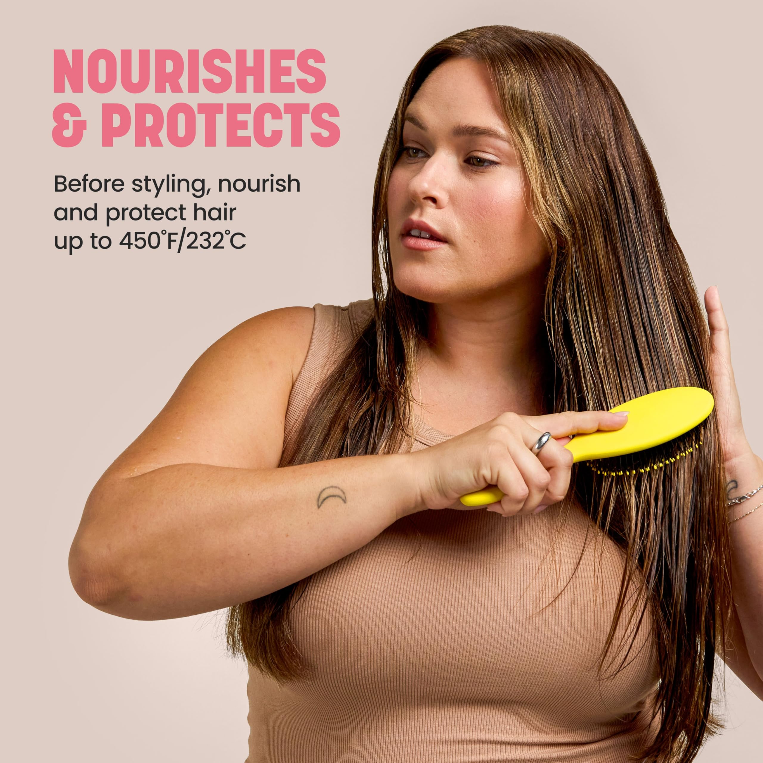 Drybar Prep Rally detangling action for smoother, more manageable strands.