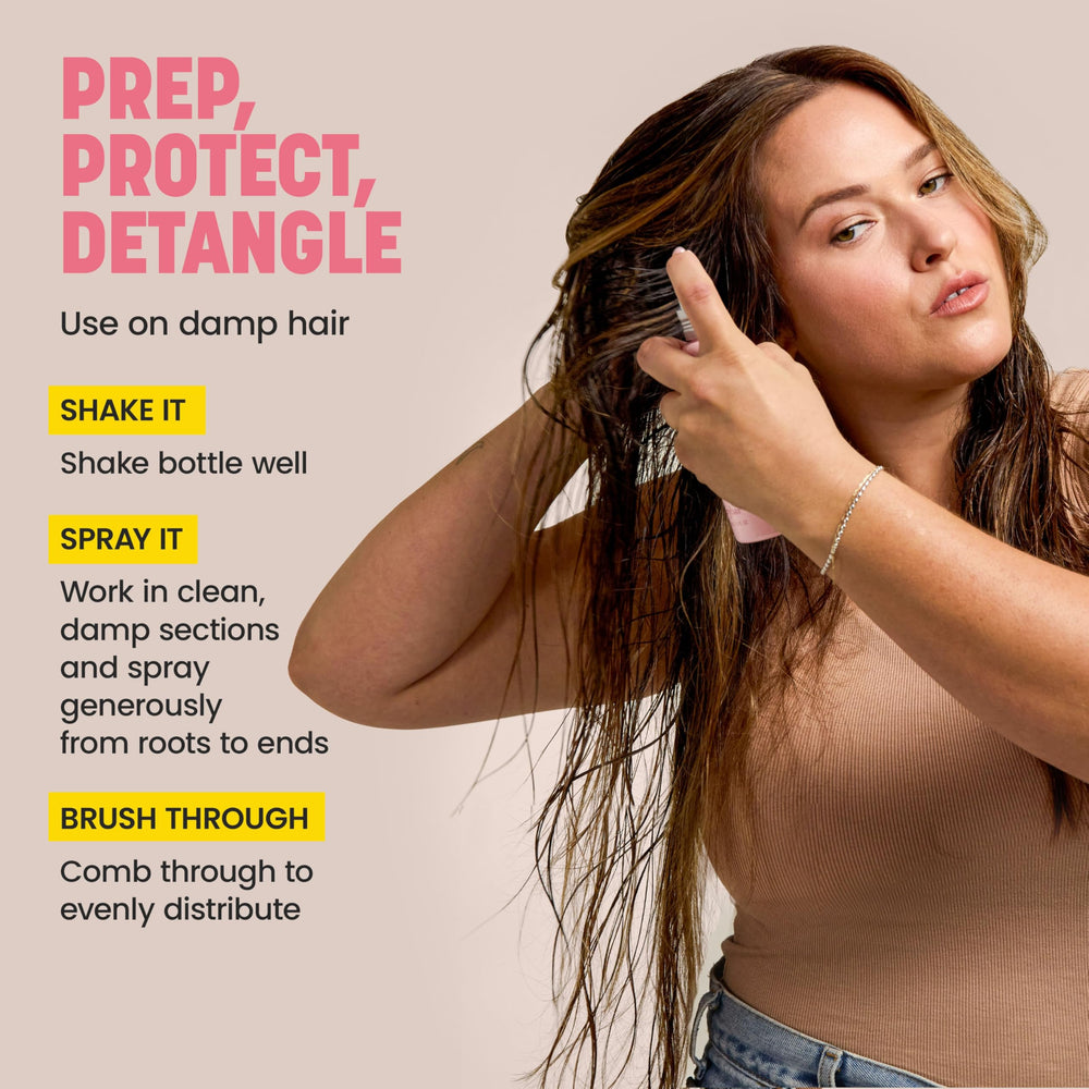 Drybar Prep Rally provides heat protection up to 450°F for styling confidence.