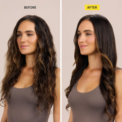 Drybar Southern Belle Volume Boosting Mousse hand-application shows even distribution and body.