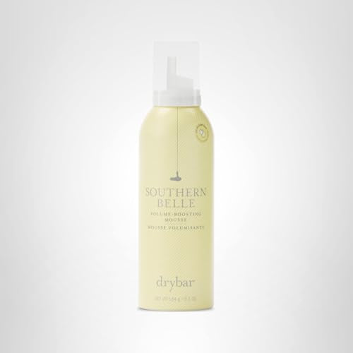 Drybar Southern Belle Volume Boosting Mousse label-detail highlights premium Jasmine scent.