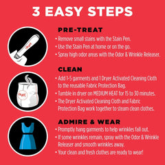 Dryel included free stain and odor spray for quick refreshment