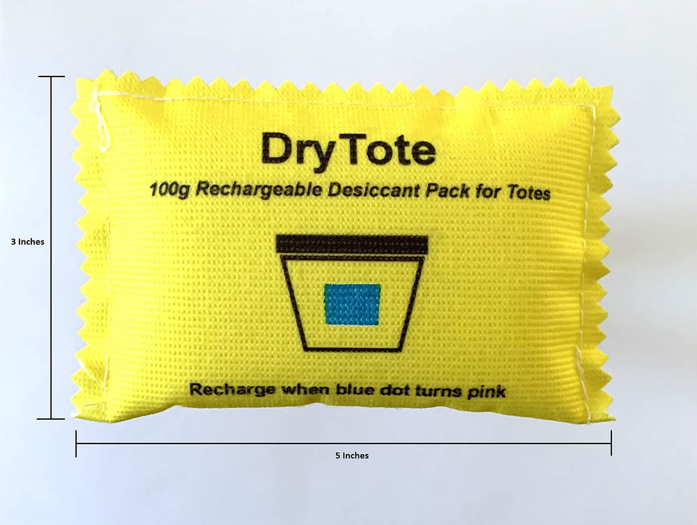 DryTote Desiccant Pack protects documents, electronics, and clothing from moisture