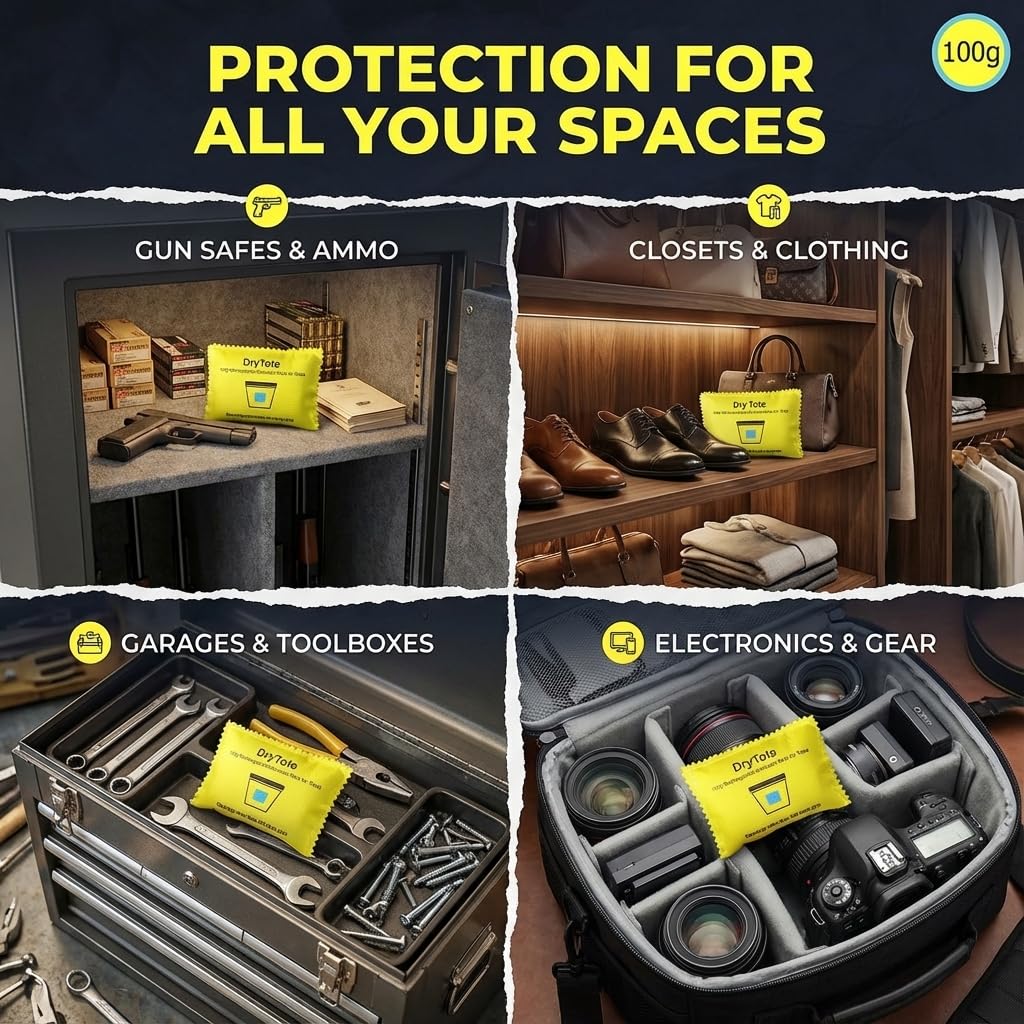 DryTote Desiccant Pack keeps valuables safe in a dry storage environment