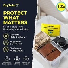 DryTote Rechargeable Desiccant Pack recharge in minutes for continuous protection