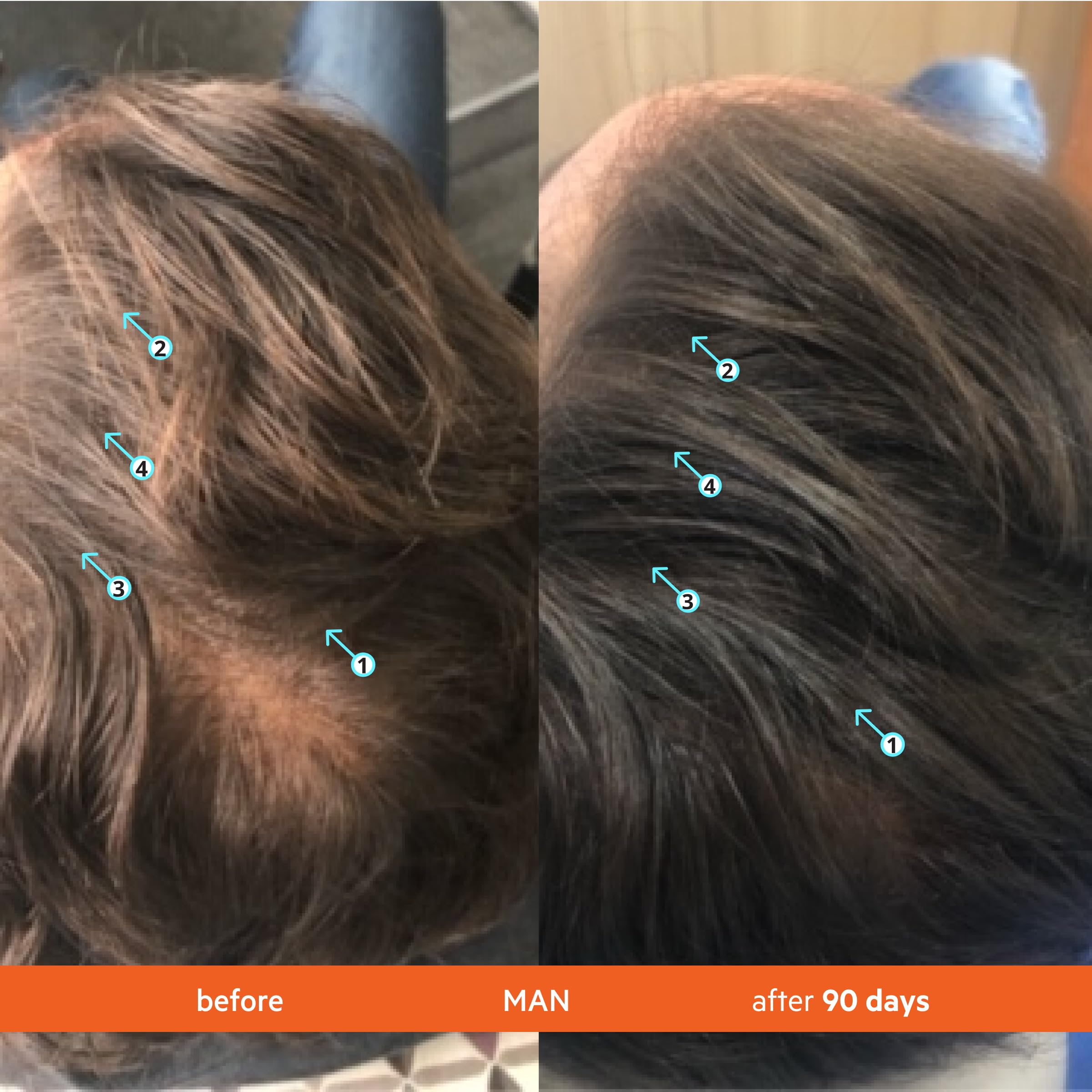 Revita shampoo lather demonstrating cleanse and prep for fuller-looking hair.