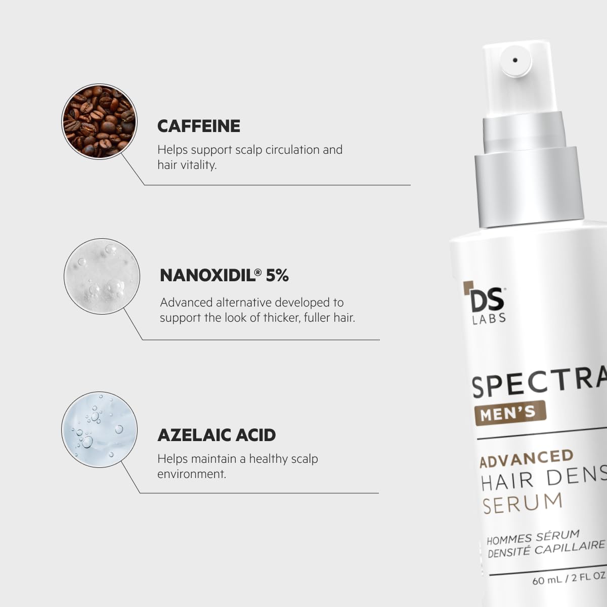 DS Laboratories Spectral Men’s Hair Density Serum 3-pack on display