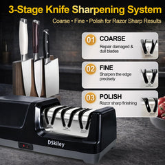DSKiley diamond abrasive stages repair, sharpen, and polish blades.