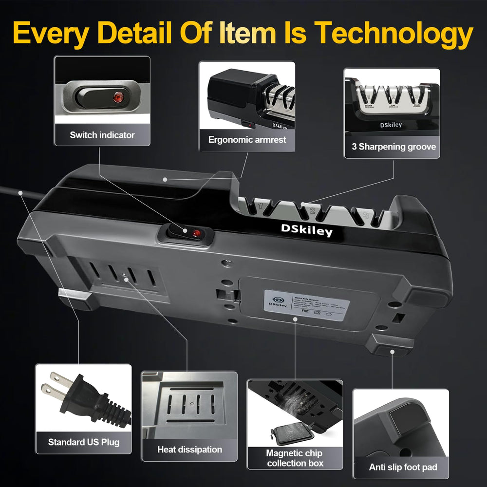 DSKiley home-use knife sharpener ideal for everyday family kitchens.