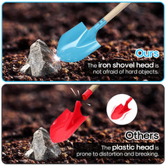 Dsmile durable metal shovel head for sand, soil, or snow tasks