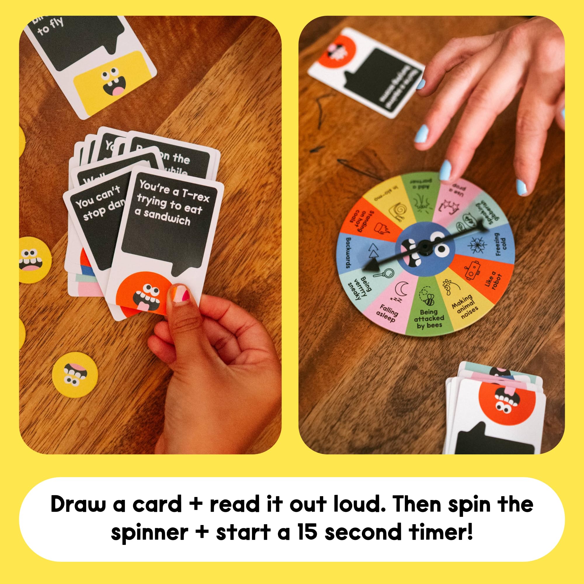 DSS Games prompt cards shown for quick, silly moments