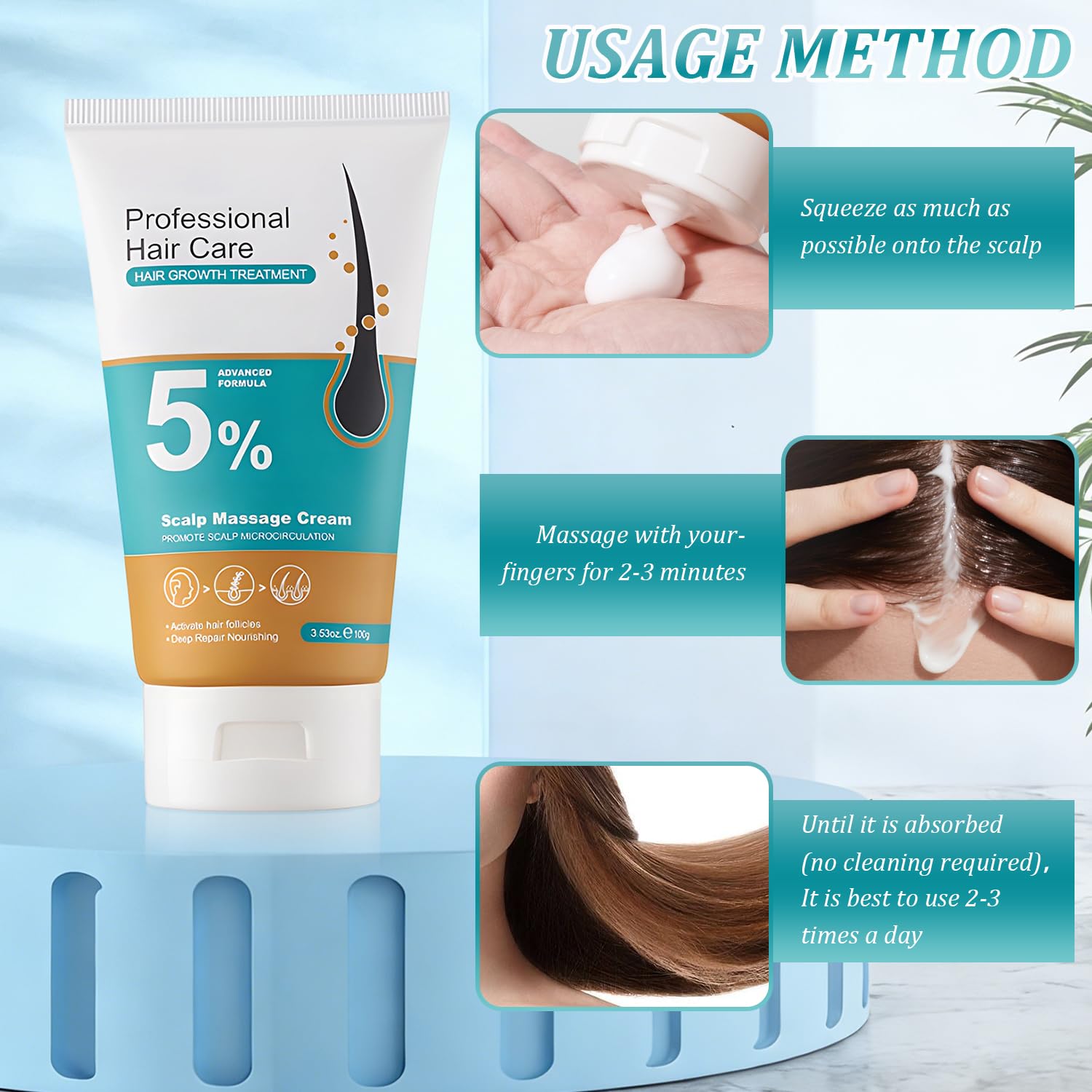Dssuoa daily routine with 5% cream for healthier growth