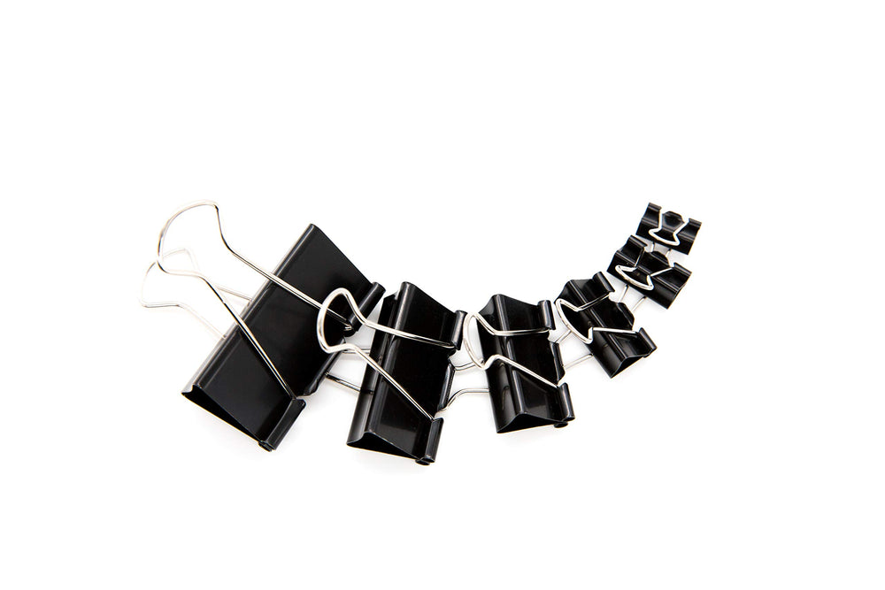 DSTELIN 1.6-inch binder clip L gripping a wide bundle neatly