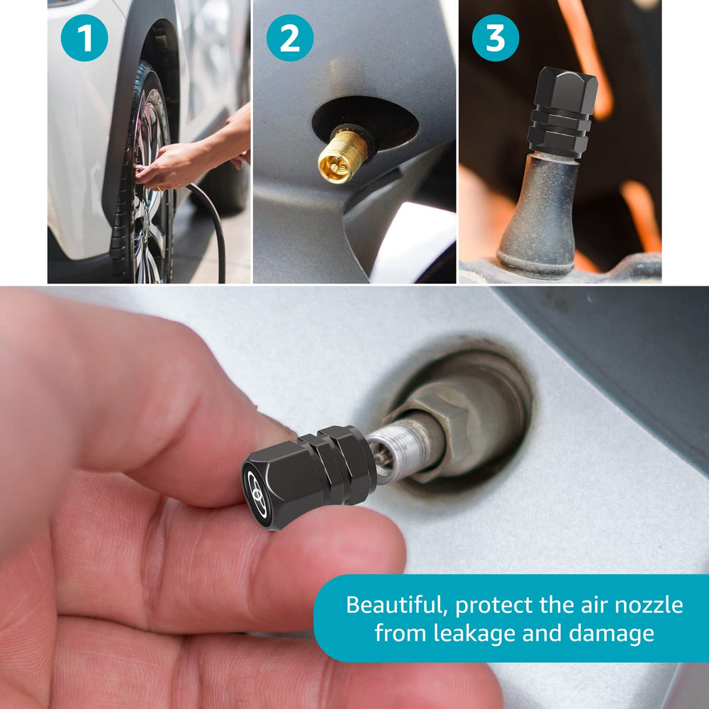 DSVI alloy valve cap set, replacement for worn caps, long-lasting seal.