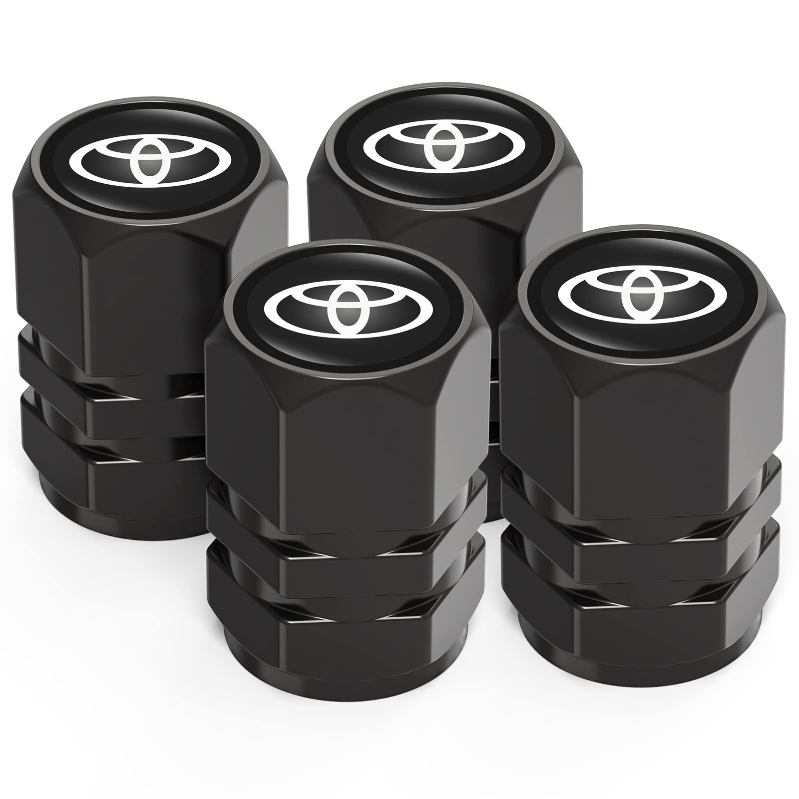 DSVI alloy valve stem caps for RAV4, leak-proof and durable.