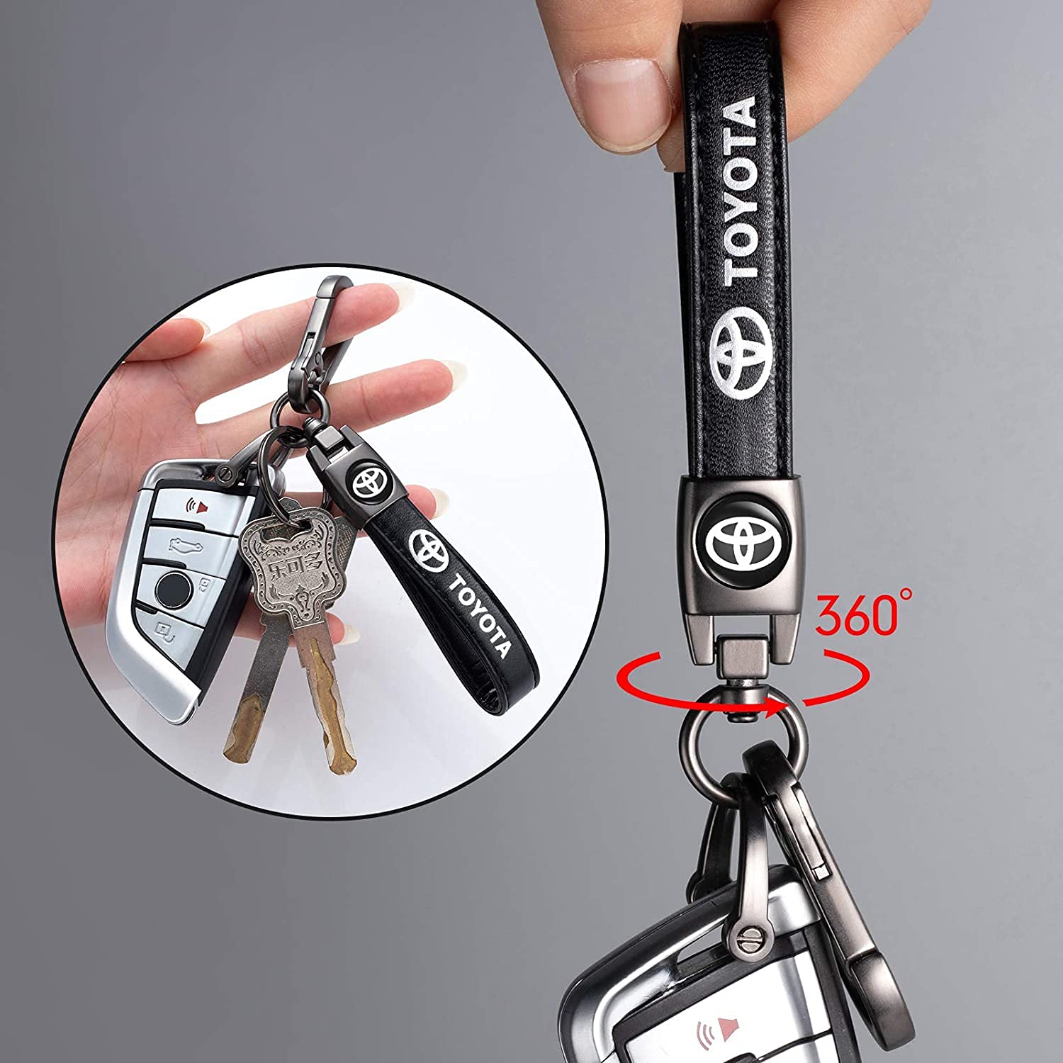 DSVI zinc-plated keyring with a stylish car silhouette design.