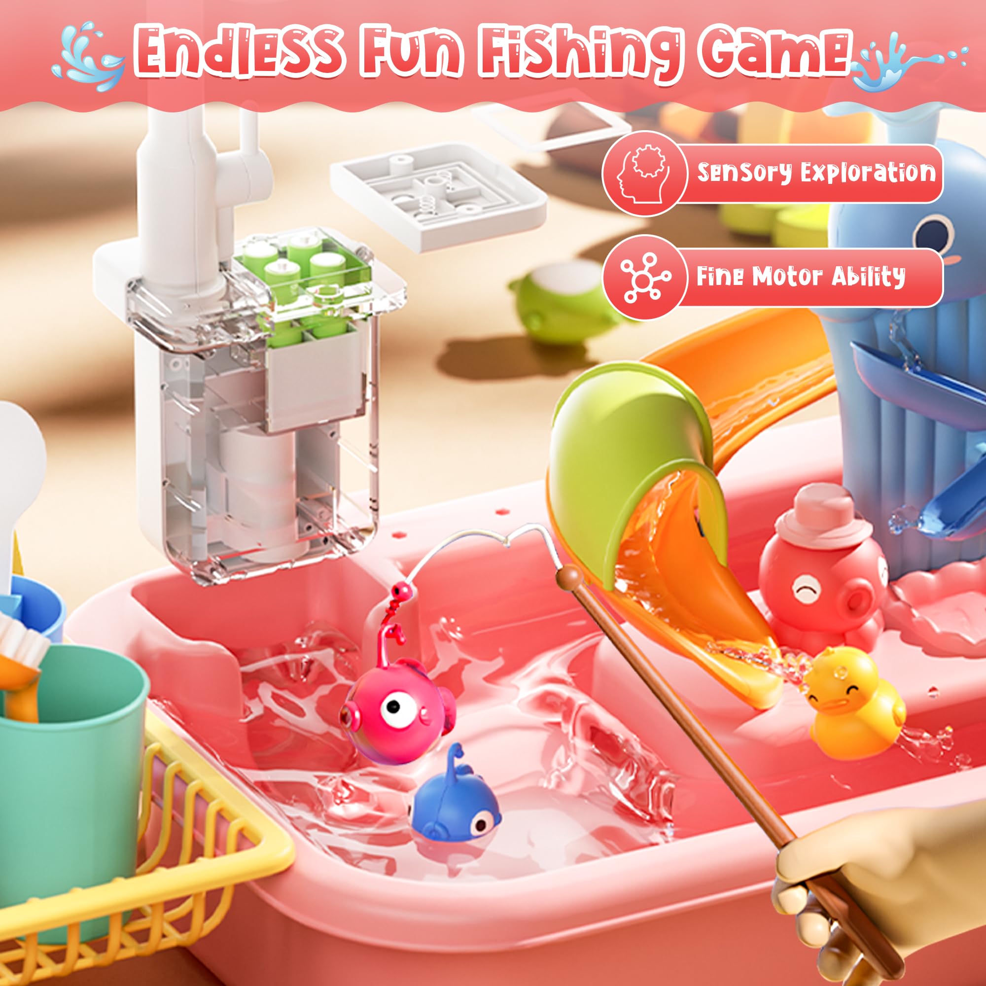 Dtadvlo table includes simulated vegetables for kitchen role play