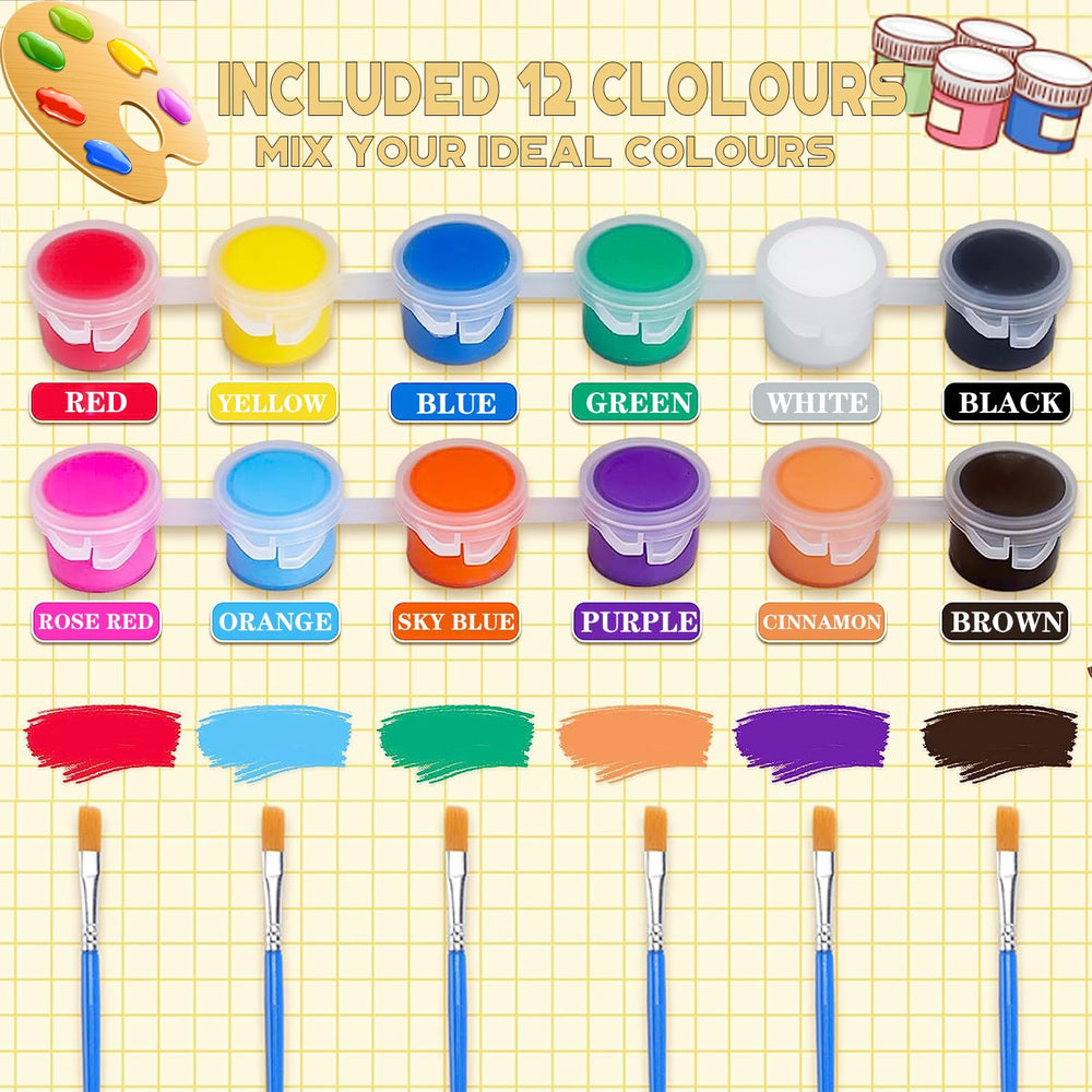 DUA MAIGA brush kit 20 pieces enables varied strokes for detailed art.