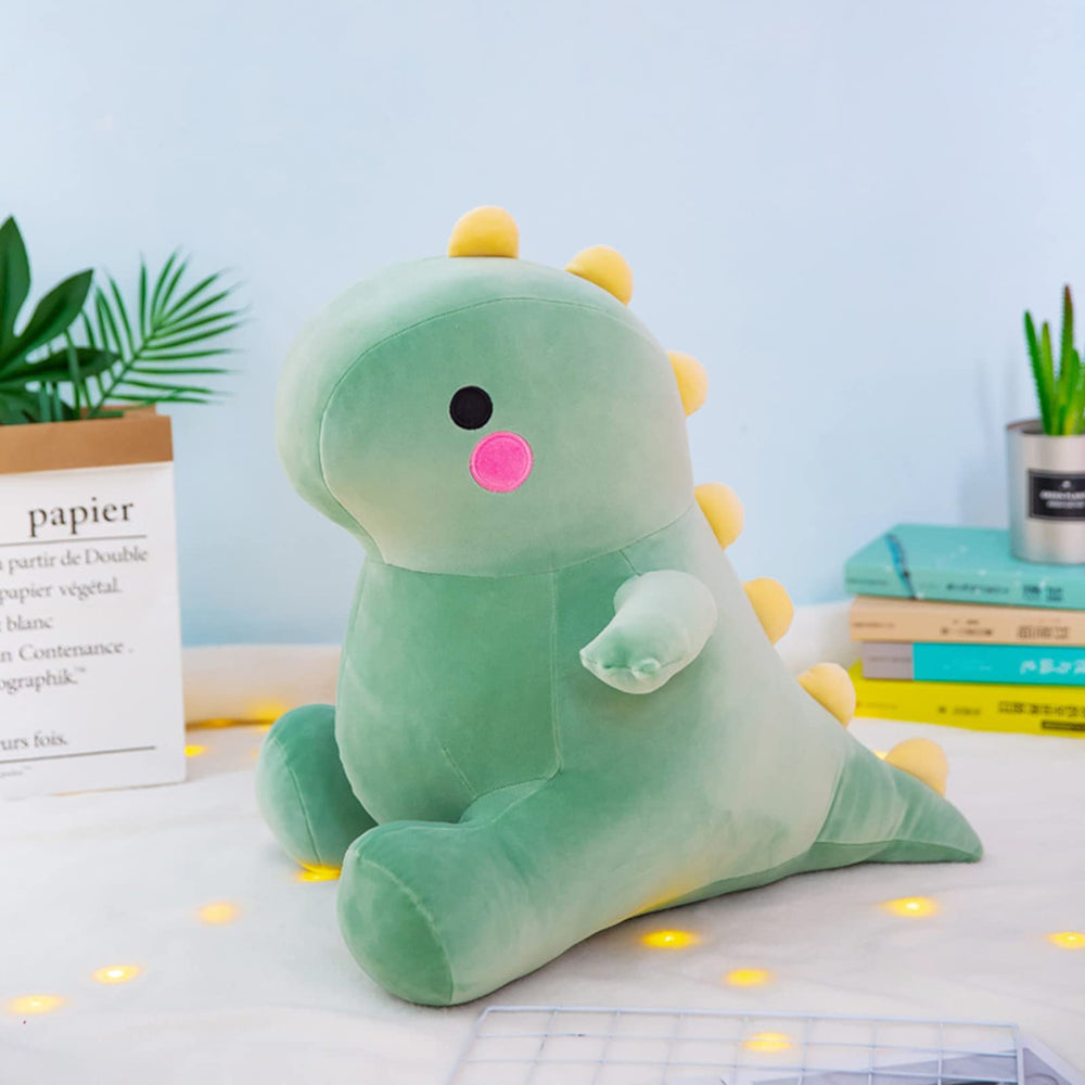 DUANMUL Green 13in dinosaur plush for comforting bedtime snuggles