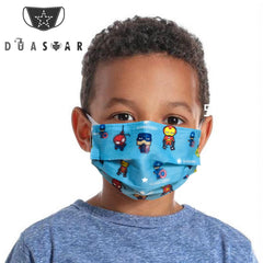 DUASTAR kids three-ply mask with strong filtration.