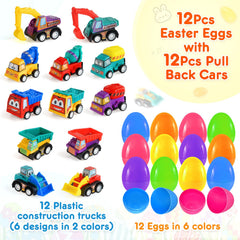Duchong 2.8-inch Easter eggs with cars for exciting egg hunts.