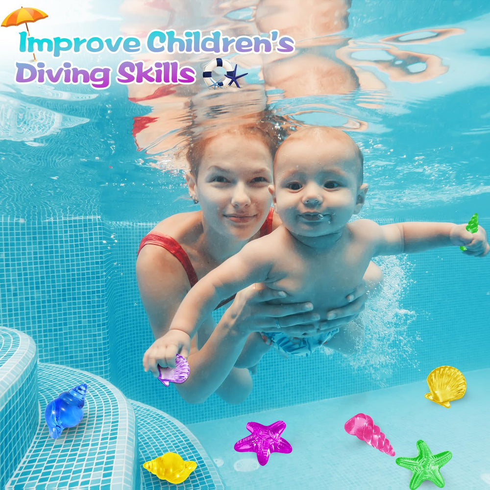 Duchong diving gems conch seashell shapes attract kids.