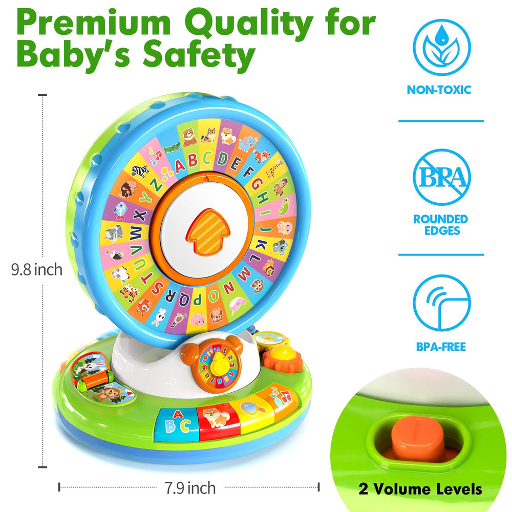 Duchong Alphabet Zoo Sounds: clear audio feedback enhances listening and memory.