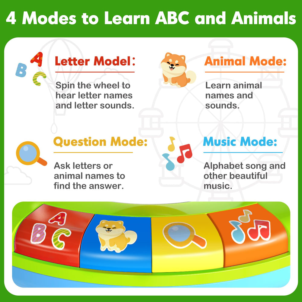 Duchong Letters Flashcard Mode: interactive mode boosts letter recognition.