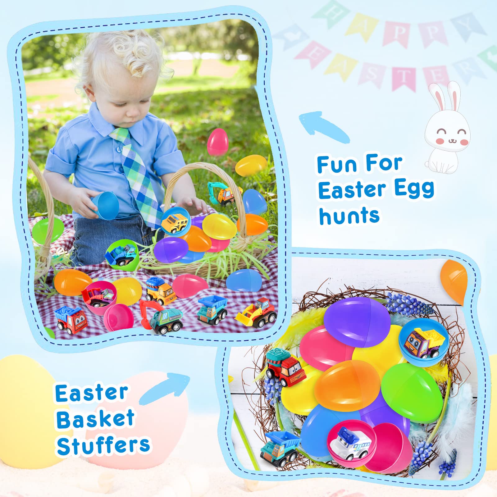 Duchong non-toxic ABS plastic eggs ensure safe, durable reuse.