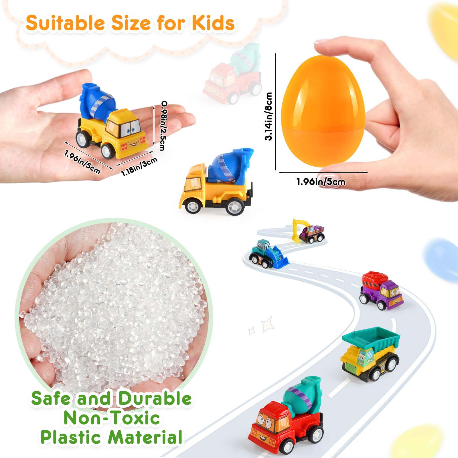 Duchong non-toxic ABS eggs ensure safe, durable playtime.