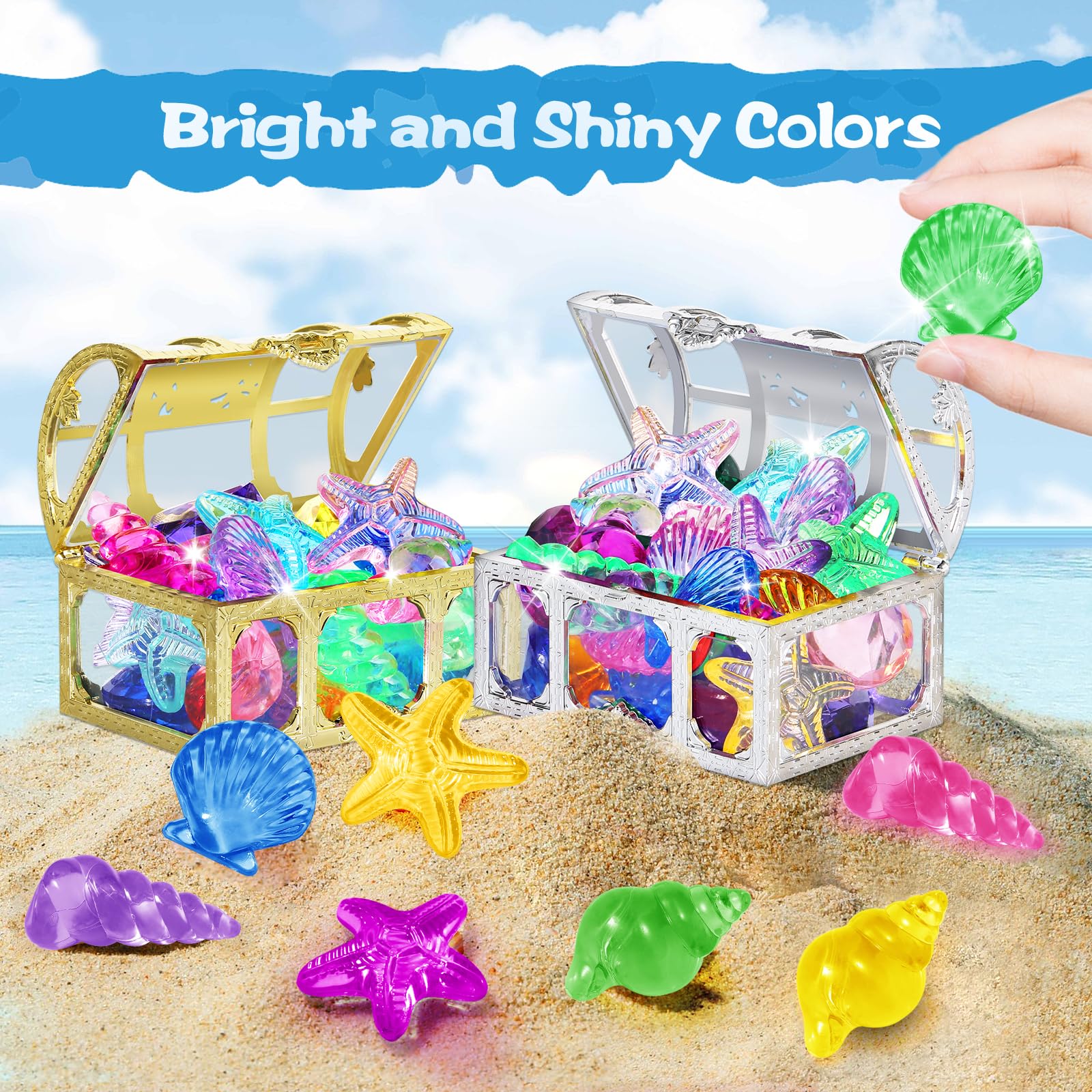 Duchong gold treasure box adds sparkle to water scavenger hunts.