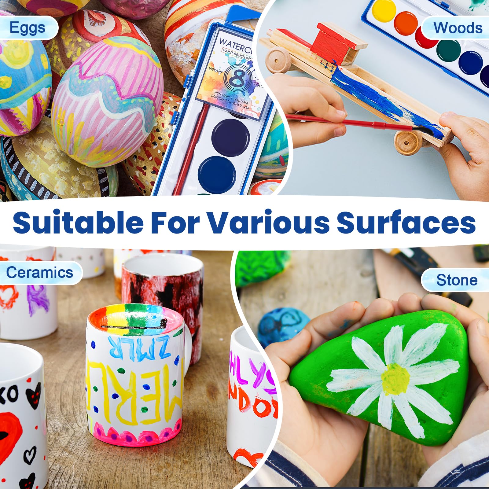 Duchong paints ideal as Valentine party favors and simple gifts.