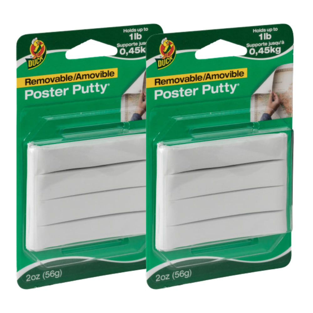 Duck Poster Putty 2oz pack ready for temporary mounting.