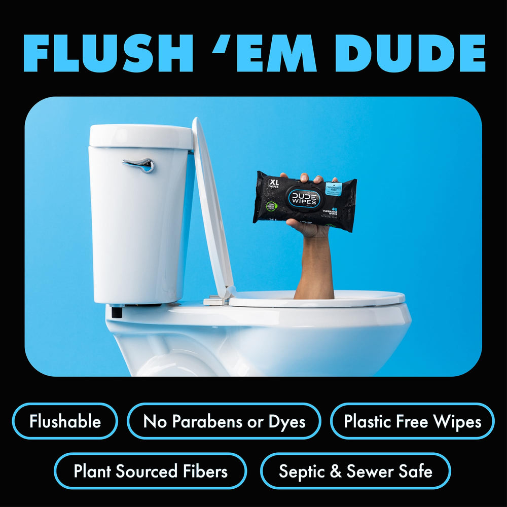 DUDE Wipes Aloe Vera and Vitamin E protective formula for skin comfort.
