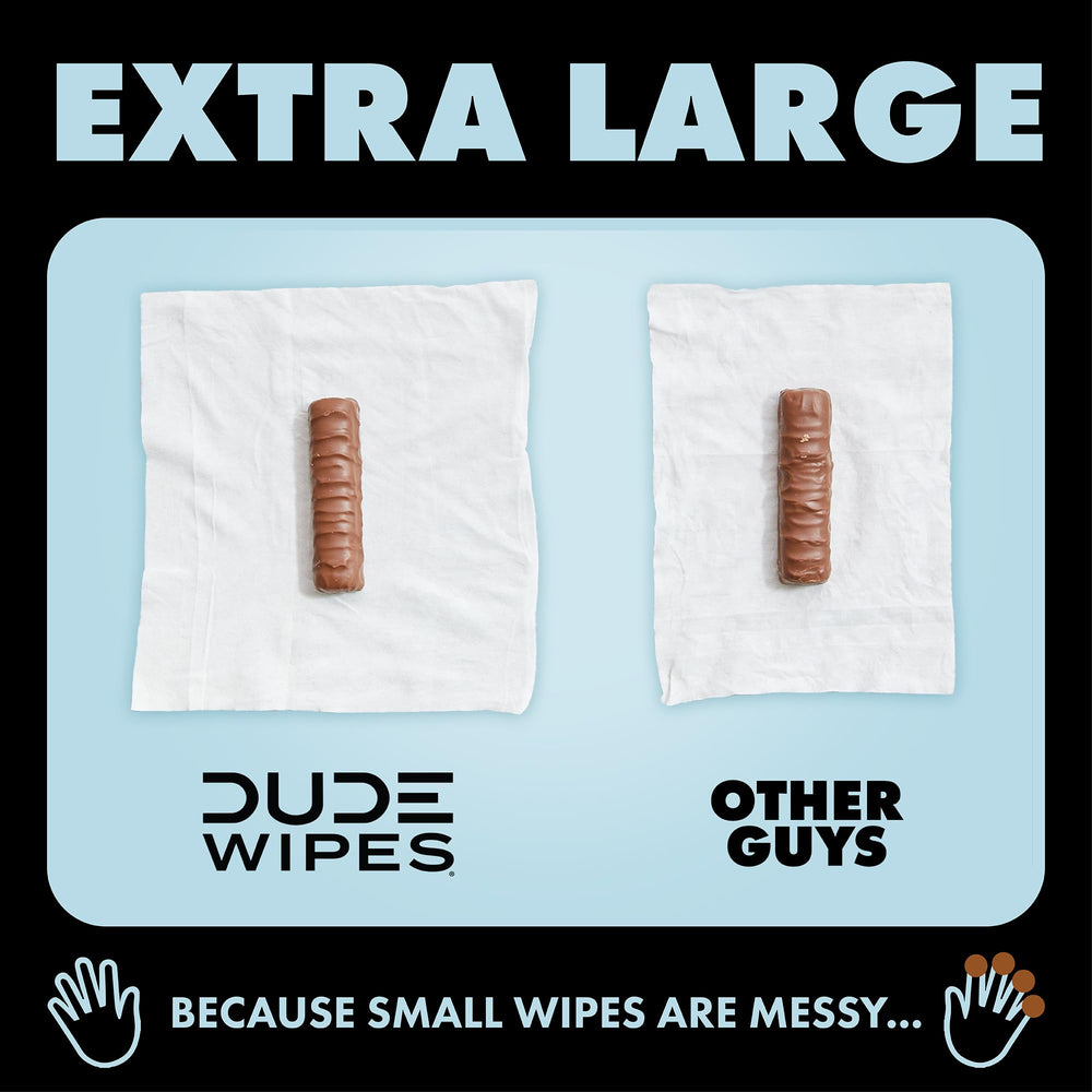 DUDE Wipes septic-safe claim shown with plumbing-friendly design