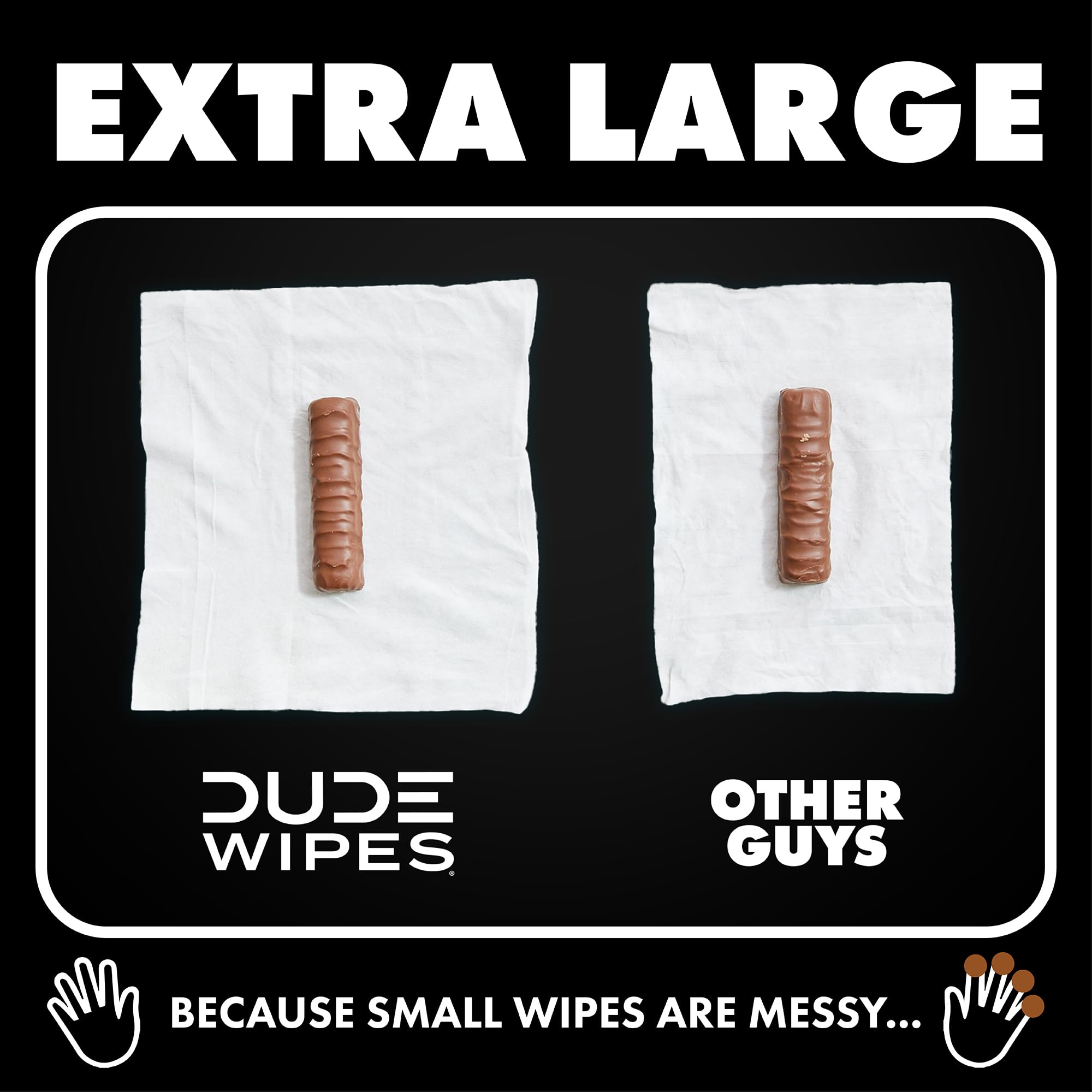 DUDE Wipes Aloe Vera and Vitamin E illustration on packaging