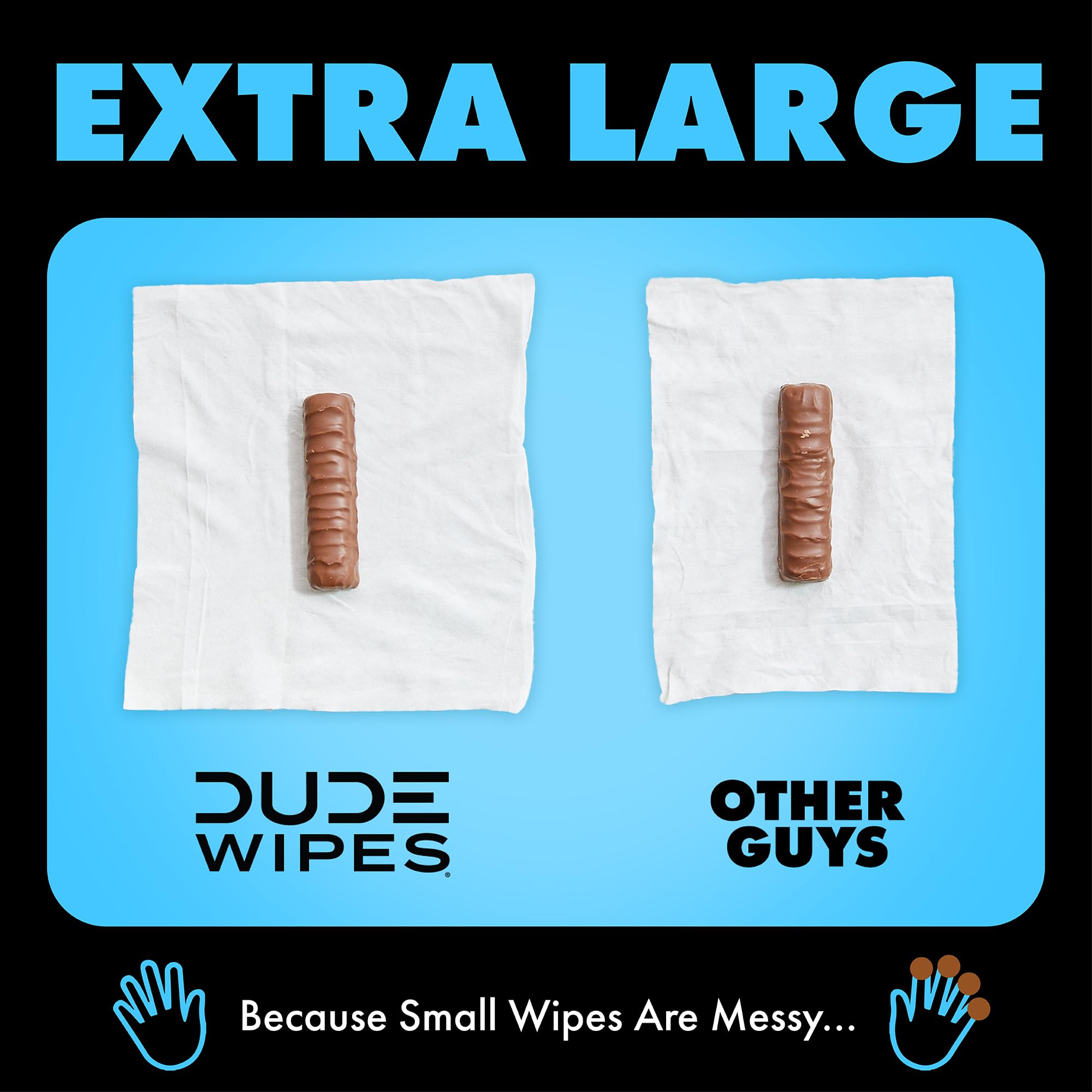 DUDE Wipes septic-safe claim emphasized on fiber packaging.