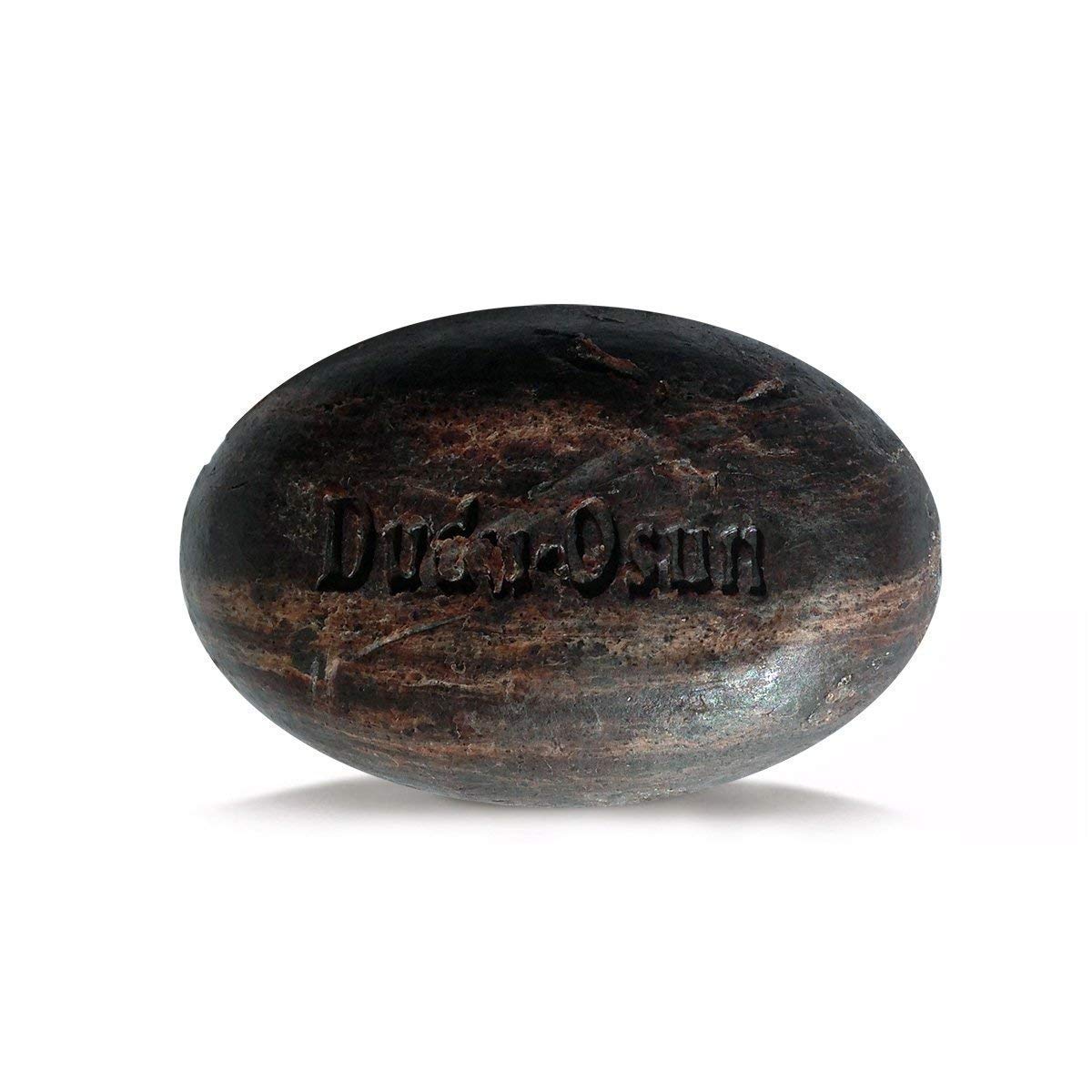 DuDu Osun African Black Soap raw texture reflects traditional craft.