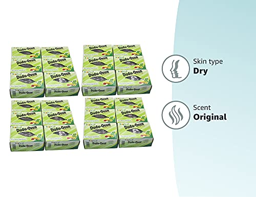 DuDu Osun brand label confirms original African black soap for reliable cleansing.