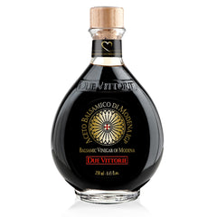 Due Vittorie Oro Gold Balsamic bottle with rich Modena flavor, perfect for finishing salads.