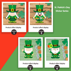 DUJAA DIY St Patrick's Day stickers kit, perfect for personalized crafts.