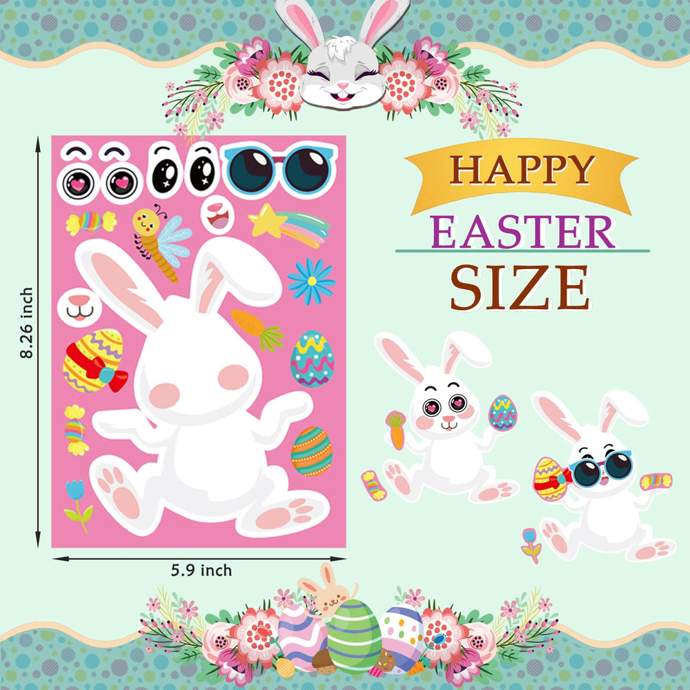 DUJAA Easter stickers colored eggs designs brighten crafts and school projects.
