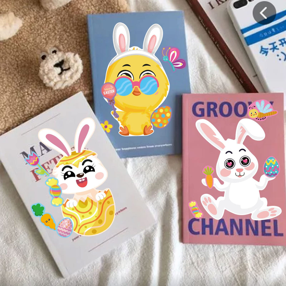 DUJAA Easter stickers egg-craft ideas inspire hands-on art projects.